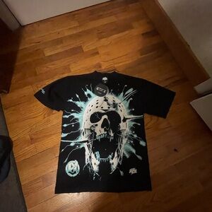 Men's Black Skull Graphic Tee